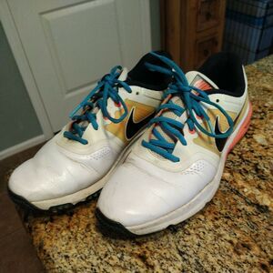 NIKE - LUNAR COMMAND Men’s Golf Shoes (Size 9) ~ Orange White 704427-100 H2- 10